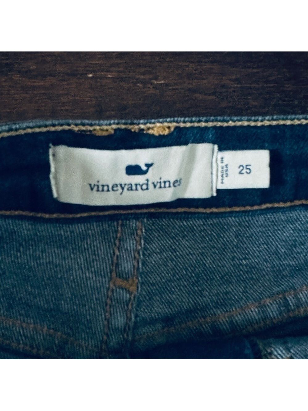 Vineyard Vines Faded Denim Utility Pocket Mini Skirt Size 25 - Picture 5 of 9